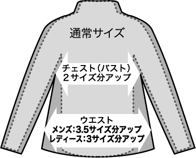 メンズ スペシャルサイズ 2サイズワイドトップス新規格